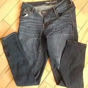 Dark wash Rockstar jeans zipper ankle